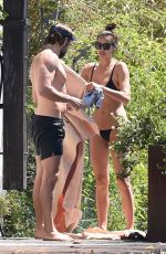 IRINA SHAYK in Bikini on Vacation at Garda Lake in Italy 07/17/2016