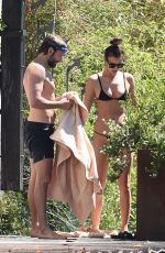 IRINA SHAYK in Bikini on Vacation at Garda Lake in Italy 07/17/2016