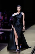 IRINA SHAYK Walks the Runway at Atelier Versace Fashion Show in Paris 07/03/2016