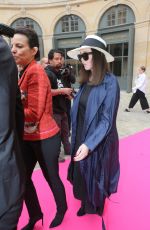 ISABELLE ADJANI at Schiaparelli Haute-couture Fashion Show in Paris 07/04/2016