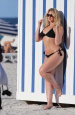 ISKRA LAWRENCE in Bikini on the Set of a Photoshoot in Miami 07/14/2016