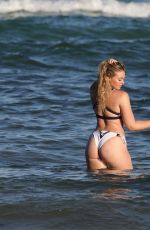 ISKRA LAWRENCE in Bikini on the Set of a Photoshoot in Miami 07/14/2016