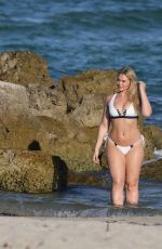 ISKRA LAWRENCE in Bikini on the Set of a Photoshoot in Miami 07/14/2016