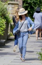 ISLA FISHER Out and About in Hampstead 07/27/2016