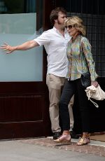 JANE FONDA Leaves Her Apartement in New York 07/08/2016