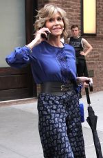 JANE FONDA Out and About in New York 07/07/2016