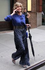 JANE FONDA Out and About in New York 07/07/2016