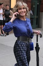 JANE FONDA Out and About in New York 07/07/2016