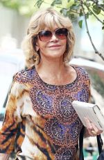 JANE FONDA Out and About in New York 07/08/2016