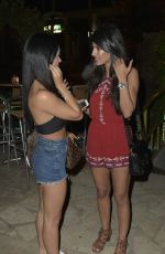 JASMIN WALIA and CALLY JANE BEECH at Shisha and Karaoke Bar in Ayia Napa 07/07/2016