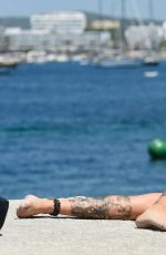 JEMMA LUCY in Bikini at a Beach in Ibiza 07/27/2016
