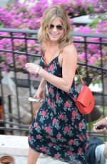 JENNIFER ANISTON on Holiday in Positano in Italy 07/20/2016