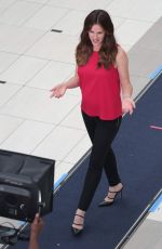 JENNIFER GARNER on the Set of a Capital One Commercial in Los Angeles 07/26/2016