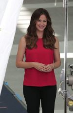 JENNIFER GARNER on the Set of a Capital One Commercial in Los Angeles 07/26/2016