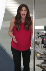 JENNIFER GARNER on the Set of a Capital One Commercial in Los Angeles 07/26/2016