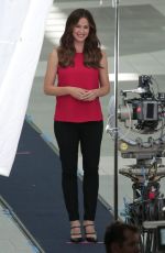 JENNIFER GARNER on the Set of a Capital One Commercial in Los Angeles 07/26/2016