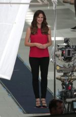 JENNIFER GARNER on the Set of a Capital One Commercial in Los Angeles 07/26/2016
