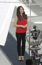 JENNIFER GARNER on the Set of a Capital One Commercial in Los Angeles 07/26/2016