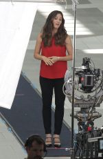 JENNIFER GARNER on the Set of a Capital One Commercial in Los Angeles 07/26/2016