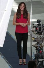 JENNIFER GARNER on the Set of a Capital One Commercial in Los Angeles 07/26/2016