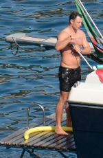 JENNIFER KAWKINS in Bikini at a Yacht in Capri 07/22/2016