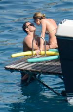 JENNIFER KAWKINS in Bikini at a Yacht in Capri 07/22/2016