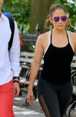 JENNIFER LOPEZ heading to a Gym in New York 06/30/2016