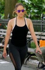 JENNIFER LOPEZ heading to a Gym in New York 06/30/2016