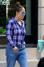 JENNIFER LOPEZ in Ripped Jeans Out in New York 07/12/2016