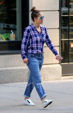JENNIFER LOPEZ in Ripped Jeans Out in New York 07/12/2016