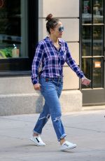 JENNIFER LOPEZ in Ripped Jeans Out in New York 07/12/2016