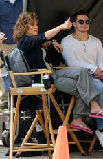 JENNIFER LOPEZ on the Set of 