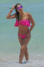 JENNIFER NICOLE LEE in Bikini on the Beach in Miami 07/16/2016