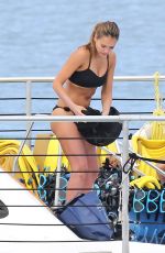 JESSICA ALBA in Bikini at a Boat in Hawaii 07/17/2016