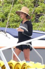 JESSICA ALBA in Bikini at a Boat in Hawaii 07/17/2016