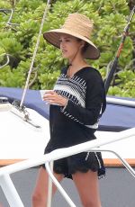 JESSICA ALBA in Bikini at a Boat in Hawaii 07/17/2016