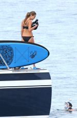 JESSICA ALBA in Bikini at a Boat in Hawaii 07/17/2016