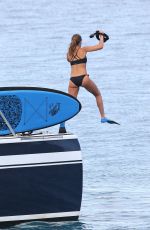 JESSICA ALBA in Bikini at a Boat in Hawaii 07/17/2016