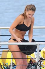 JESSICA ALBA in Bikini at a Boat in Hawaii 07/17/2016