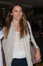 JESSICA BIEL at LAX Airport in Los Angeles 07/26/2016