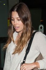 JESSICA BIEL at LAX Airport in Los Angeles 07/26/2016