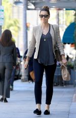 JESSICA BIEL Out and About in Beverly Hills 07/06/2016