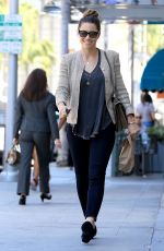 JESSICA BIEL Out and About in Beverly Hills 07/06/2016