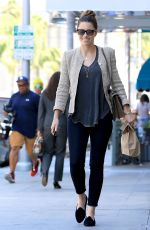JESSICA BIEL Out and About in Beverly Hills 07/06/2016