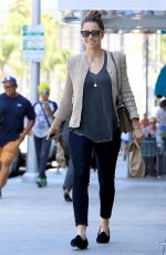 JESSICA BIEL Out and About in Beverly Hills 07/06/2016