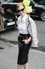 JESSICA CHASTAIN at Chanel Haute Couture Fall/Winter 2016/2017 Show in Paris 07/05/2016