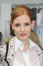 JESSICA CHASTAIN at Chanel Haute Couture Fall/Winter 2016/2017 Show in Paris 07/05/2016