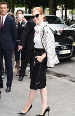 JESSICA CHASTAIN at Chanel Haute Couture Fall/Winter 2016/2017 Show in Paris 07/05/2016