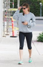 jJENNIFER GARER Arrives at a Gym in Beverly Hills 07/09/2016