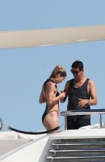 JOAN SMALLS, DOUTZEN KROES, ELSA HOSK and ALESSANDRA AMBROSIO at a Yach in St Tropez 07/20/2016